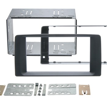 2-DIN Radioblende MAN TGA/TGL/TGM/TGS/TGX Rubber Touch