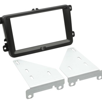 2-DIN Radioblende Seat/Skoda/VW diverse Fahrzeuge schwarz