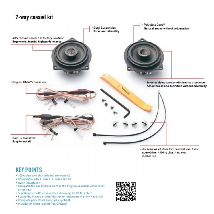 FOCAL INTEGRATION 2-WEGE COAX FÜR BMW