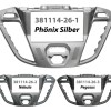 2-DIN Radioblende Ford Custom 2012-2018 Phönixsilber