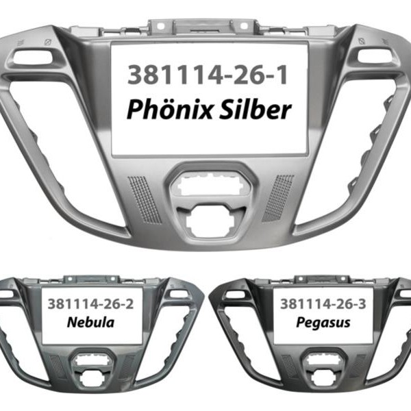 2-DIN Radioblende Ford Custom 2012-2018 Phönixsilber