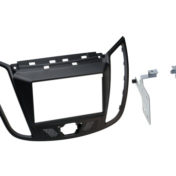 2-DIN Radiohalterung für Ford C-Max - Kuga in Mattschwarz