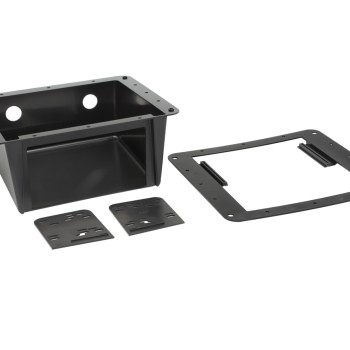 2-DIN Radioblende Universalmontage schwarz