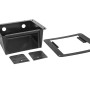 2-DIN Radioblende Universalmontage schwarz