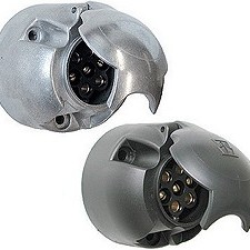 STECKDOSE 7-POL. KUNSTSTOFF AMP