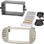 Doppel DIN Radioblende Set FIAT 500 (-2015), grau