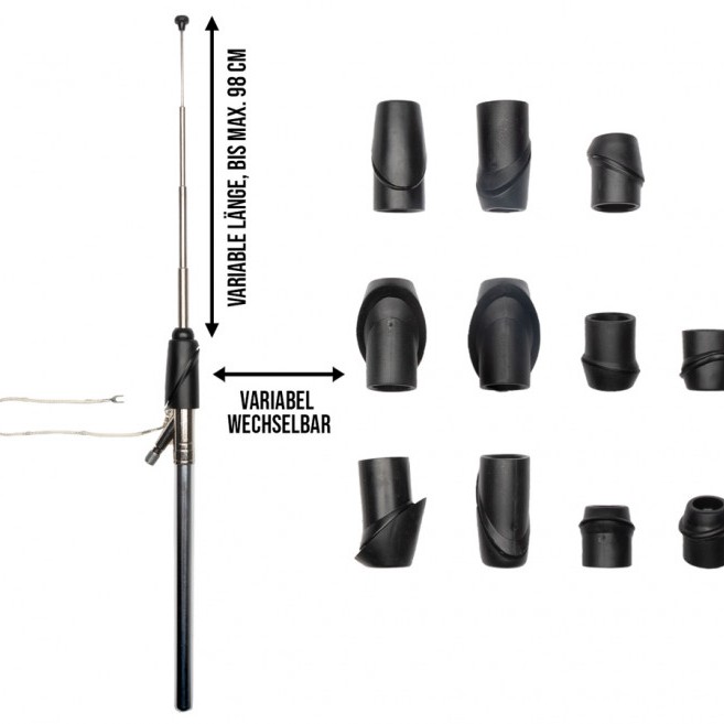 AM/FM Teleskopantenne, fahrzeugspezifisch weiss verchromt