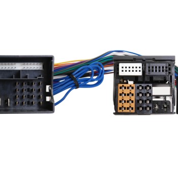 T-Kabelsatz auf ISO Buchsen und Stecker zu Skoda, Volkswagen