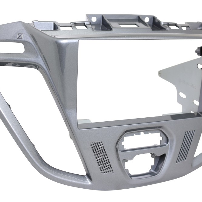 Doppel DIN Profi Blende, Transit, Tourneo Custom metallic glänzend