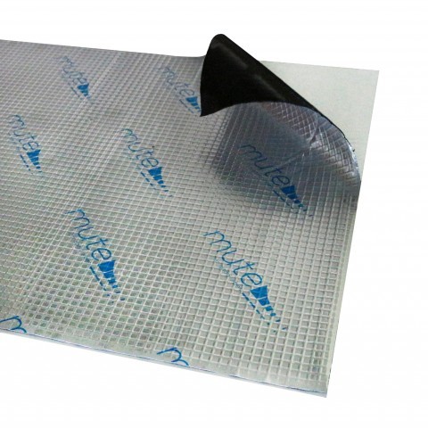 MUTE PLATINIUM Alubutyl absorbiert Vibrationen 480x400x1,9mm