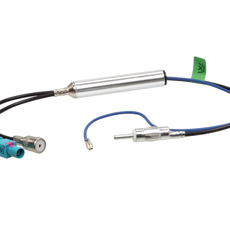 Antennenadapter FAKRA (m)/ ISO (f) > DIN/ Phantomeinspeisung