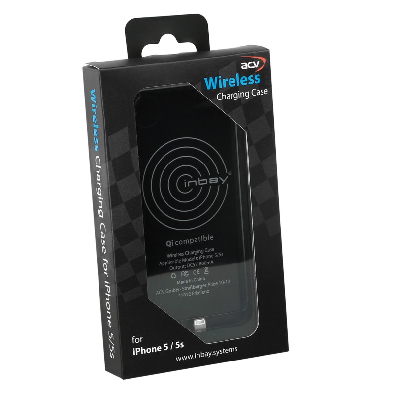 Inbay® Ladeschale für iPhone 5/5S schwarz