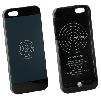 Inbay® Ladeschale für iPhone 5/5S schwarz