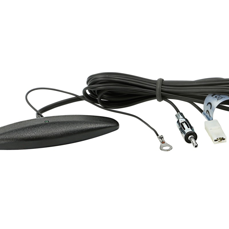 Glasklebeantenne AM/FM DIN(m) 12V extern