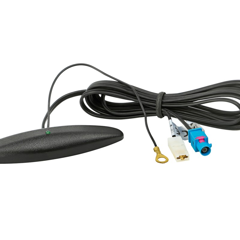 Glasklebeantenne AM/FM Fakra(m) 12V extern