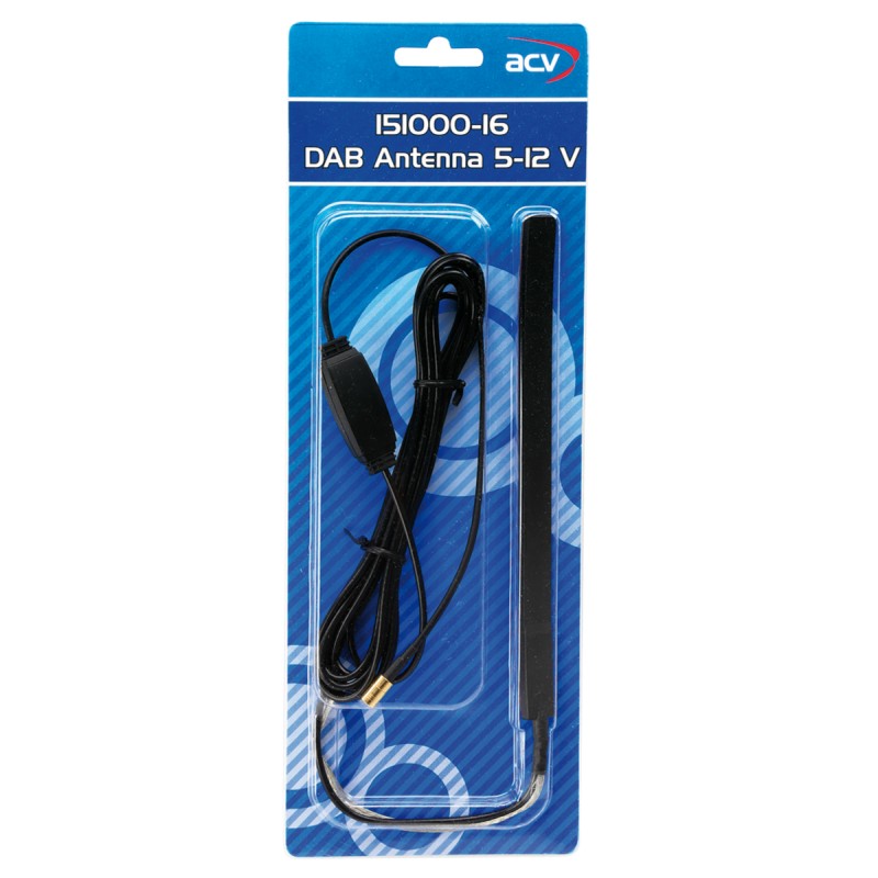 Glasklebeantenne DAB 5 Volt -> 12 Volt
