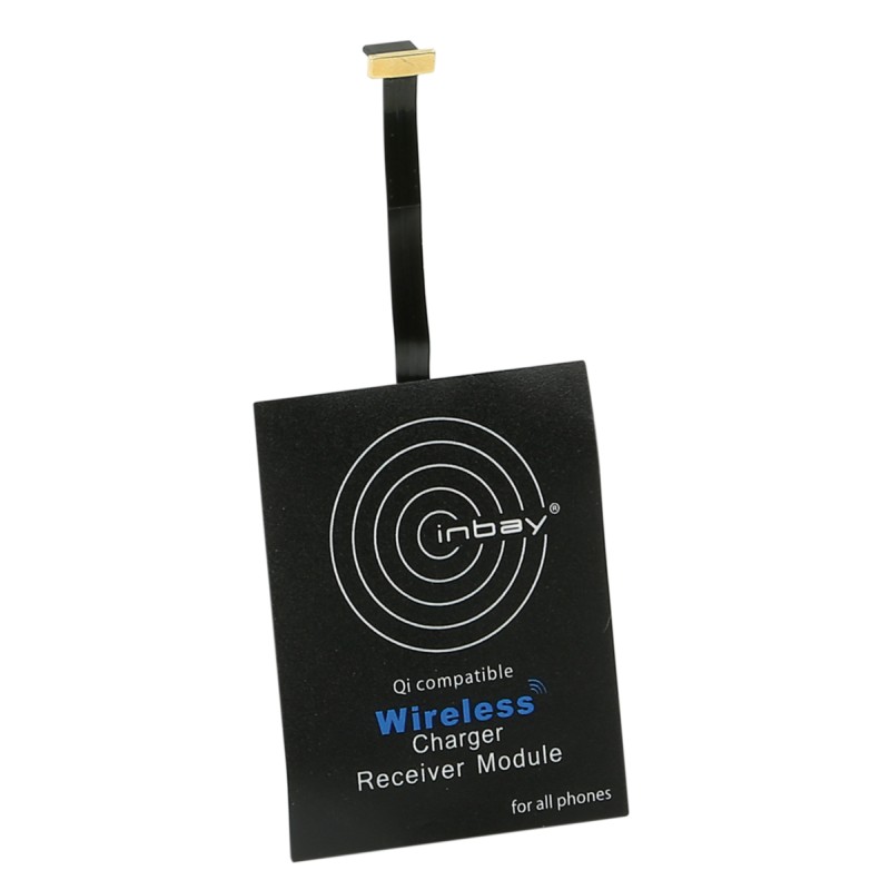 Inbay® Universaler Induktiver Qi-Ladeempfänger USB oben