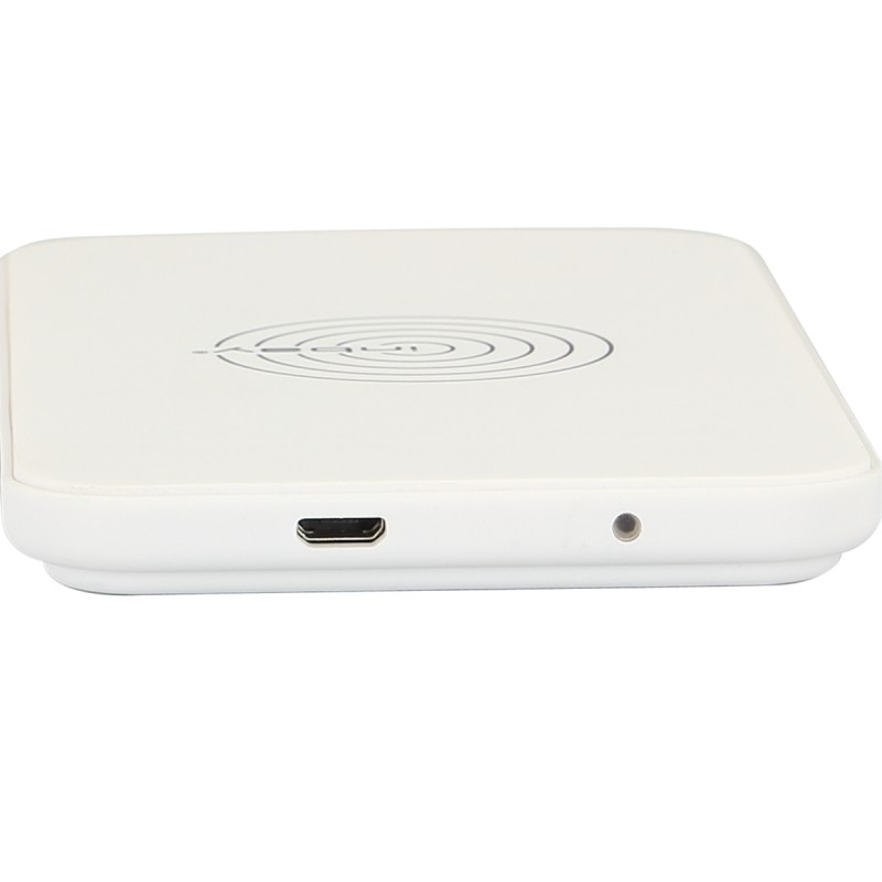 Induktive Qi - Tisch Ladestation weiss