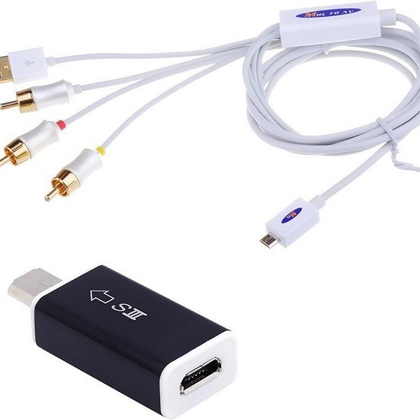 MHL MICRO USB AUF CINCH AV KABEL