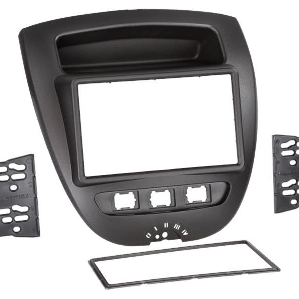 2-DIN RB Toyota Aygo / Citroen C1 / Peugeot 107 05-> schwarz