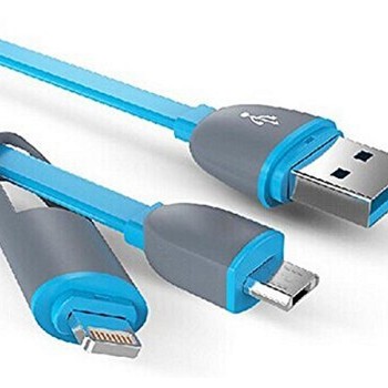2IN1 MICRO-USB-LADEKABEL IPHONE 6/5/SAMSUNG