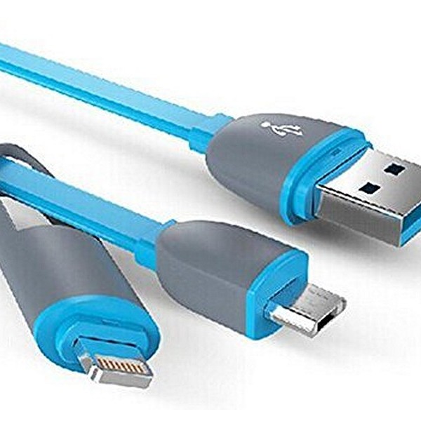 2IN1 MICRO-USB-LADEKABEL IPHONE 6/5/SAMSUNG