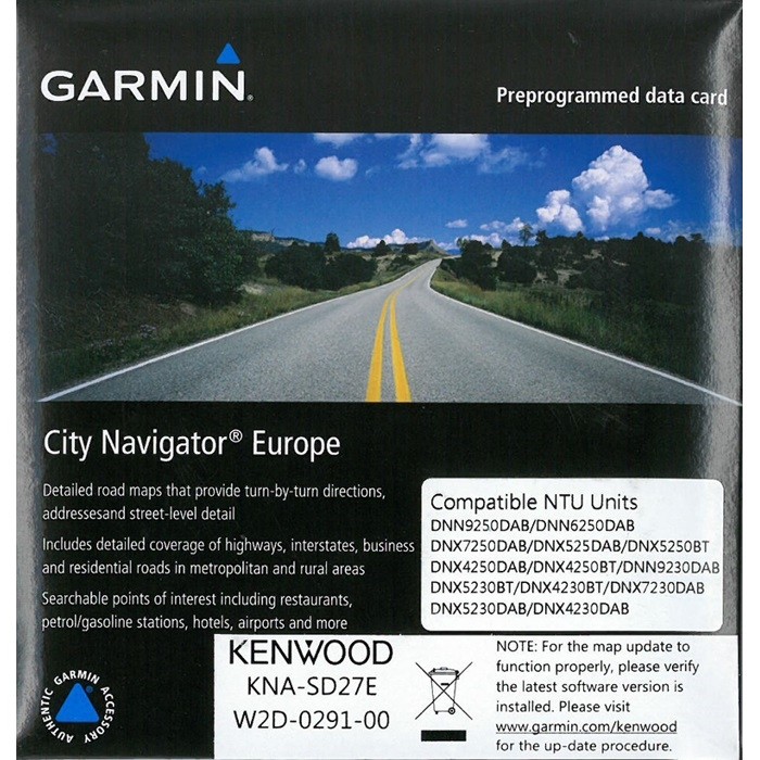 KENWOOD KNA-SD27E MAP UPDATE EUROPE NT2015