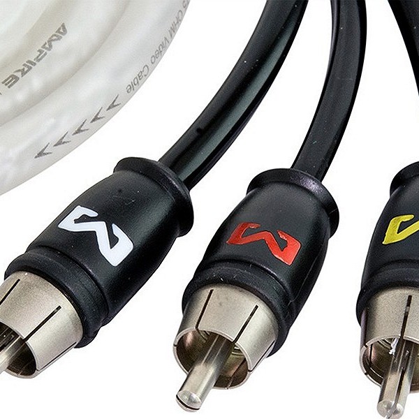 AV-KABEL 50CM, 3-KANAL AUDIO/VIDEO-CINCHKABEL