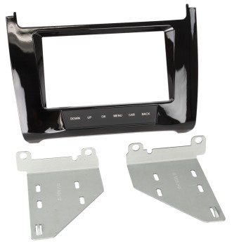 2-DIN Radioblende VW Polo(6R) 2014-2017 Klavierlack schwarz