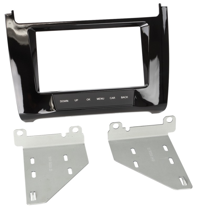 2-DIN Radioblende VW Polo(6R) 2014-2017 Klavierlack schwarz