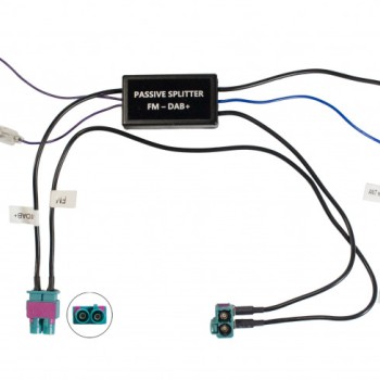Antennensplitter Doppel FAKRA / FAKRA mit Phantomeinspeisung