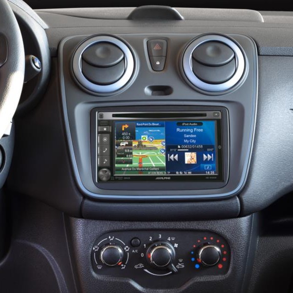 2-DIN RB Dacia / Fiat/NIssan/Opel/ Renault Schwarz