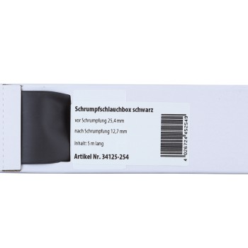 Schrumpfschlauch schwarz Ø 25,4 mm/ Länge: 5 m