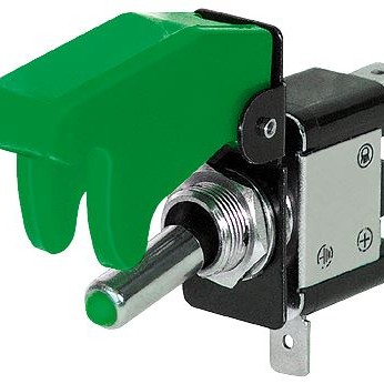 KILL-SWITCH MIT SCHUTZKAPPE UND LED GRÜN