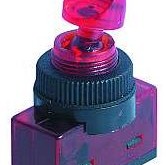 KFZ-SCHALTER, BELEUCHTET, 3-POLIG ROT