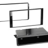 2-DIN Radioblende mit Fach Chevrolet/Nissan Klavierlack