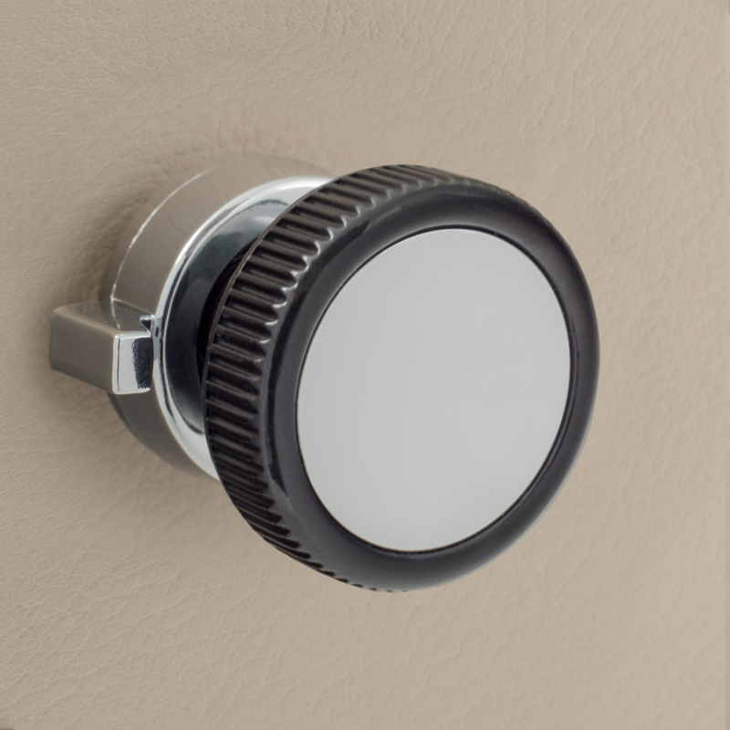 RETROSOUND hinterer Bedienring, Kunststoff, verchromt