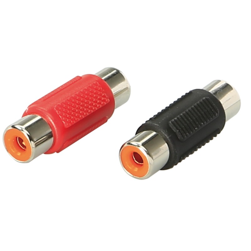 RCA Verbinder Female 1 x rot / 1 x schwarz