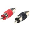 RCA Verbinder Male 1 x rot / 1 x schwarz