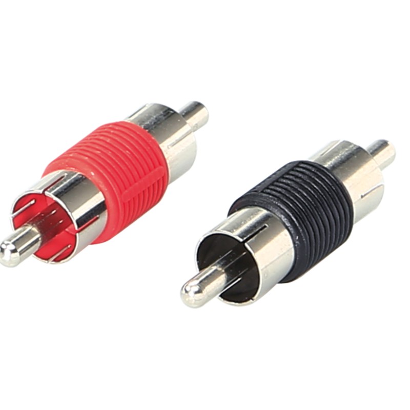 RCA Verbinder Male 1 x rot / 1 x schwarz