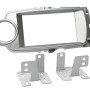 2-DIN Radioblende Toyota Yaris(XP13) 10/2011-08/2014 silber