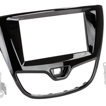 2-DIN RB Opel Karl 2015-2018  Klavierlack Schwarz