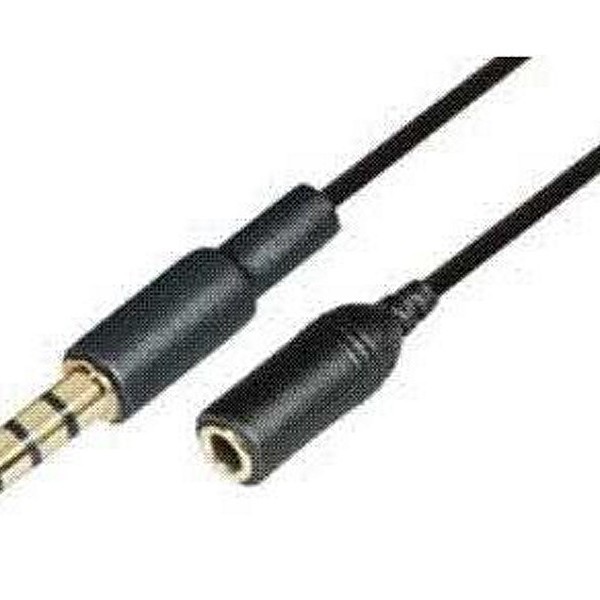 3,5MM KLINKENSTECKER 10CM SCHWARZ