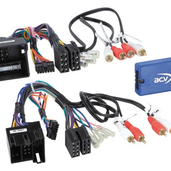 Lenkradfernbedienungsadapter Audi mit CAN-BUS und ISO/Quadlock-Anschluss