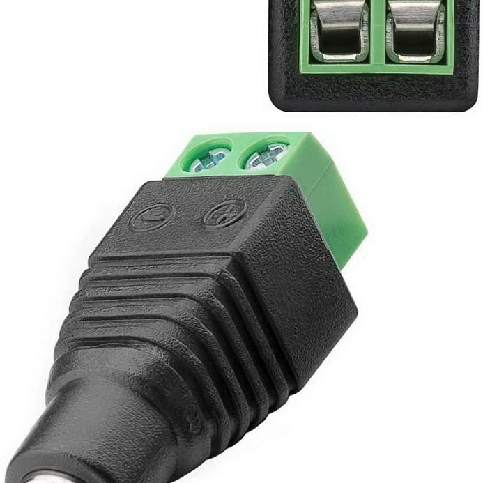 DC Netzteil-Buchse 2,1 x 5,5 mm schraubbar 2 Stk.