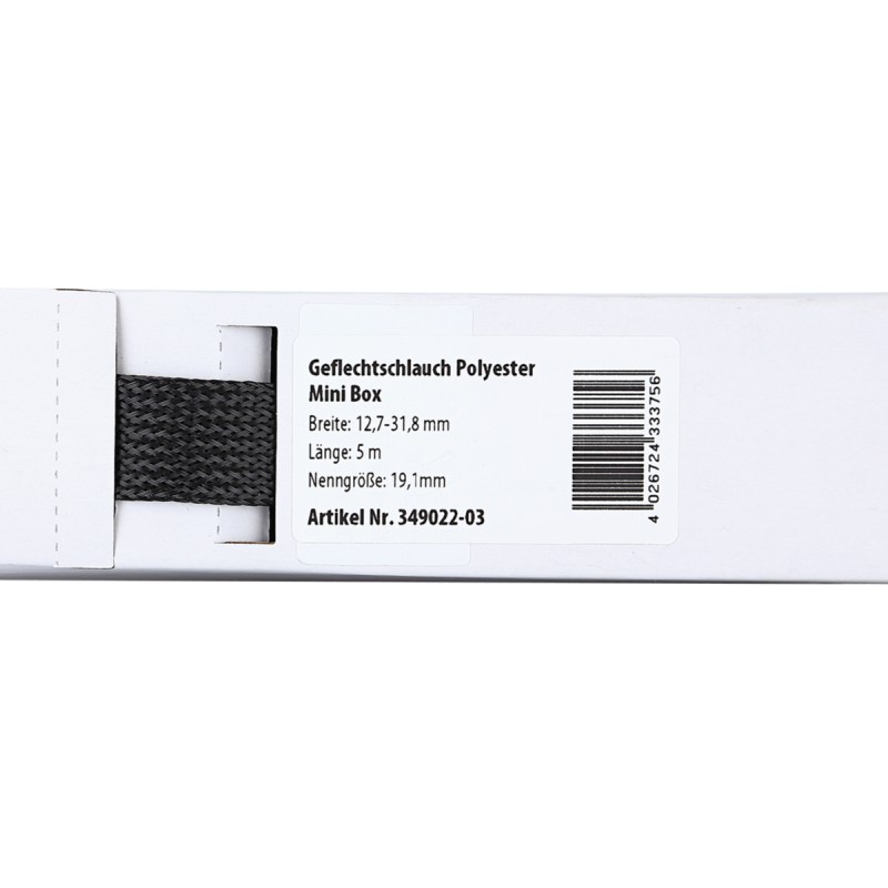 Geflechtschlauch Mini Box 12,7-31,8 mm / 5 m
