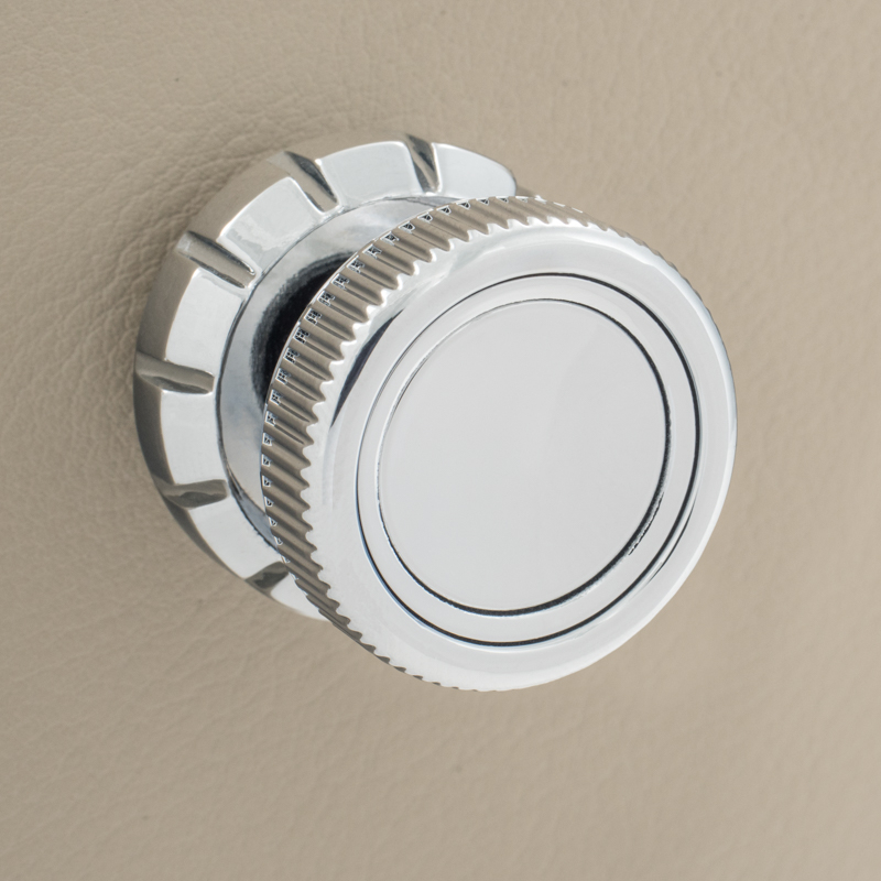 RETROSOUND vorderer Bedienknopf, Kunststoff, verchromt