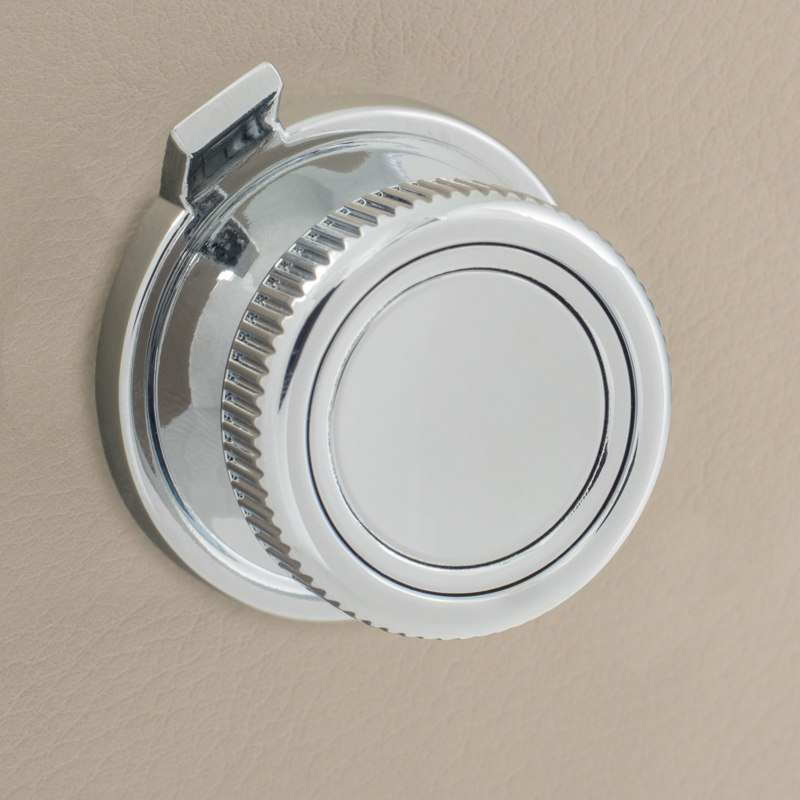 RETROSOUND vorderer Bedienknopf, Kunststoff, verchromt