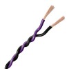 Verdrillte Kabel 2x0.5mm² Violett/Schwarz