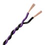 Verdrillte Kabel 2x0.5mm² Violett/Schwarz